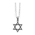 Stainless Steel Magen David Necklace - 50 cm