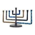 Menorah with Handpainted Design, Blue
