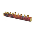 Strip Menorah, Chagall Windows, Red