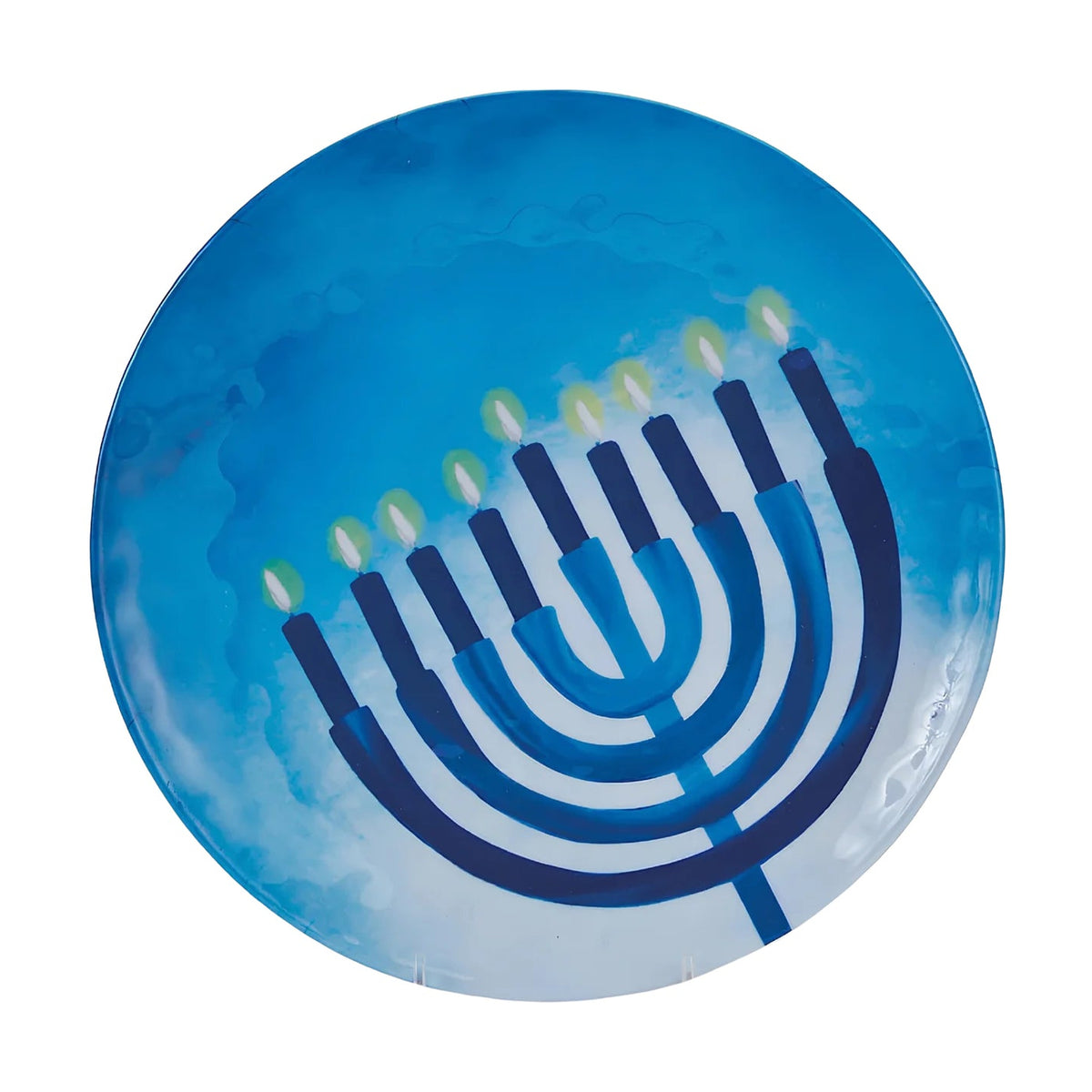 'Sapphire Collection'' Round Melamine Serving Plate, Chanukah Serving Plate