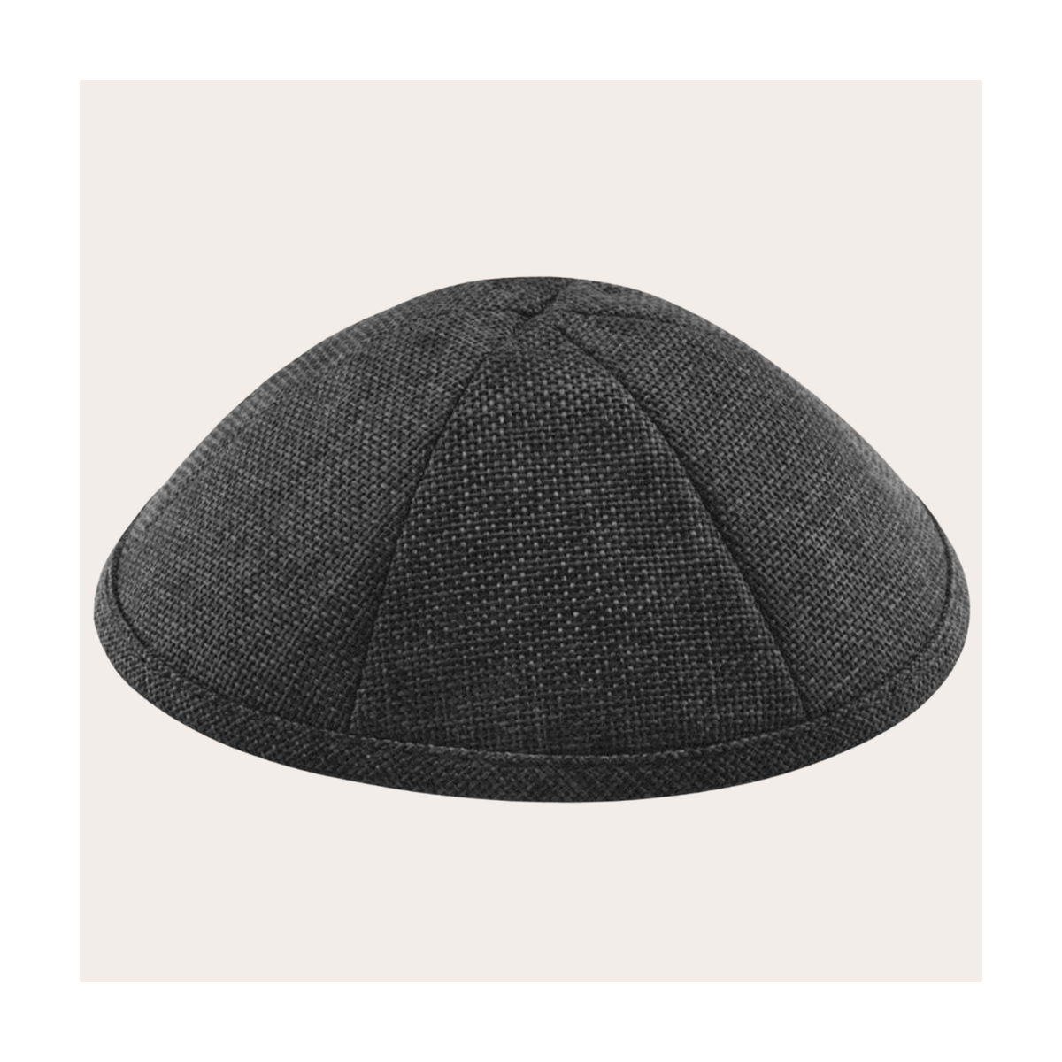 Black Burlap Kippah