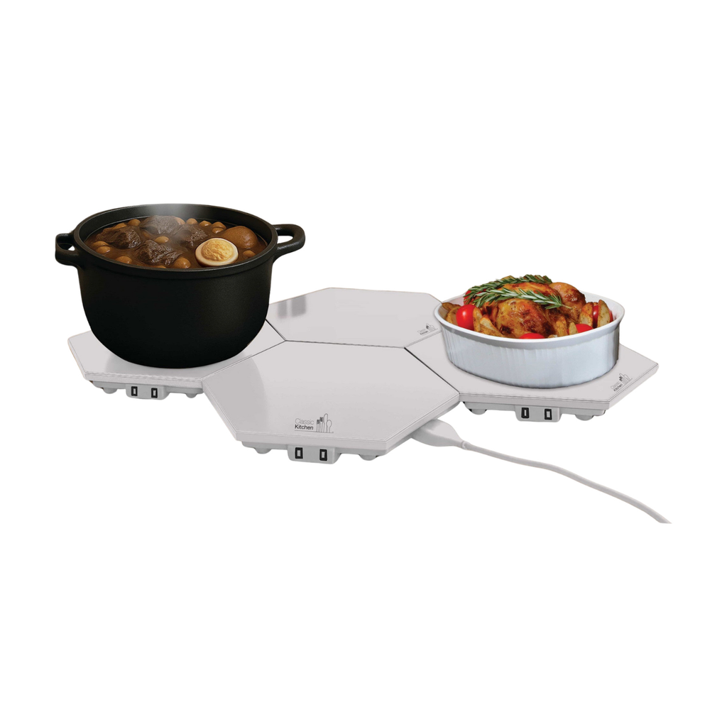 Shabbos·Hot Modular Expandable Warming Tray, White