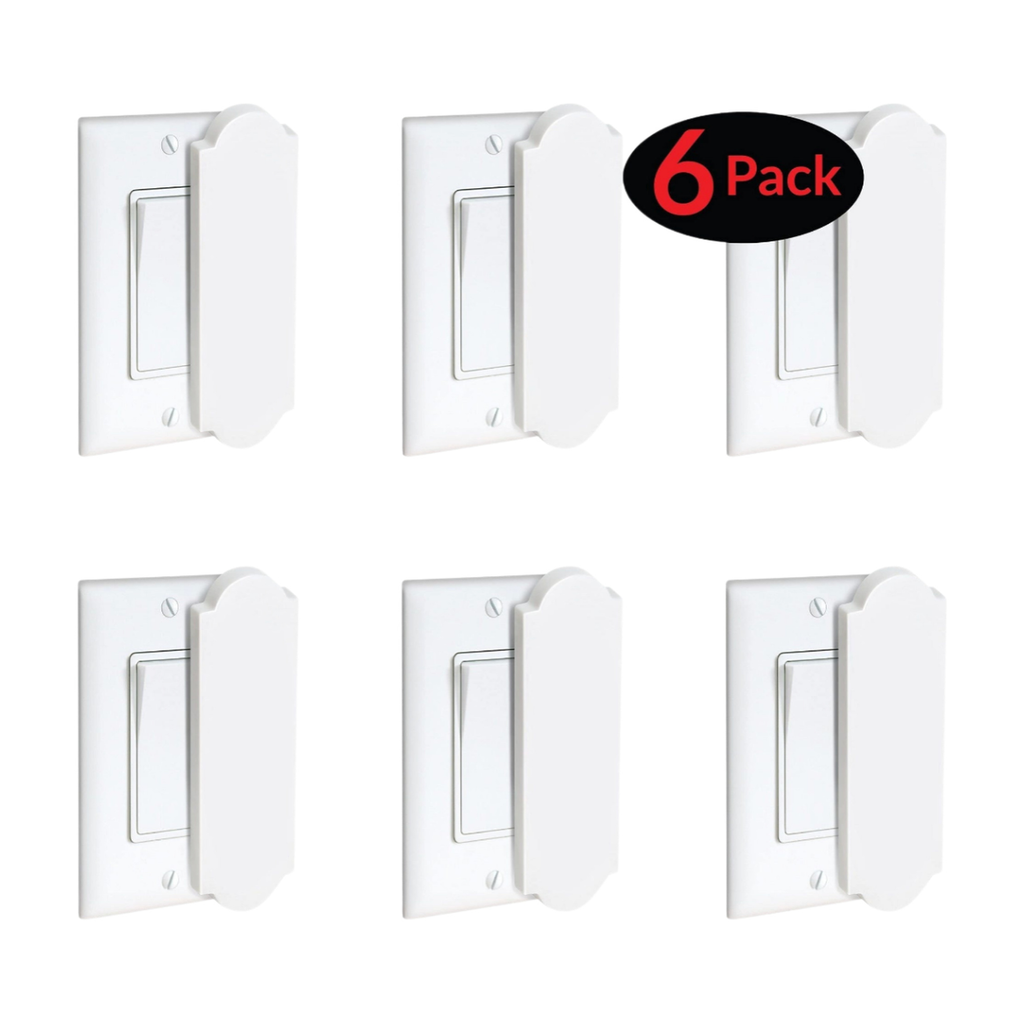 6-Pack  Magnetic Light Switch Cover Flat / Decora