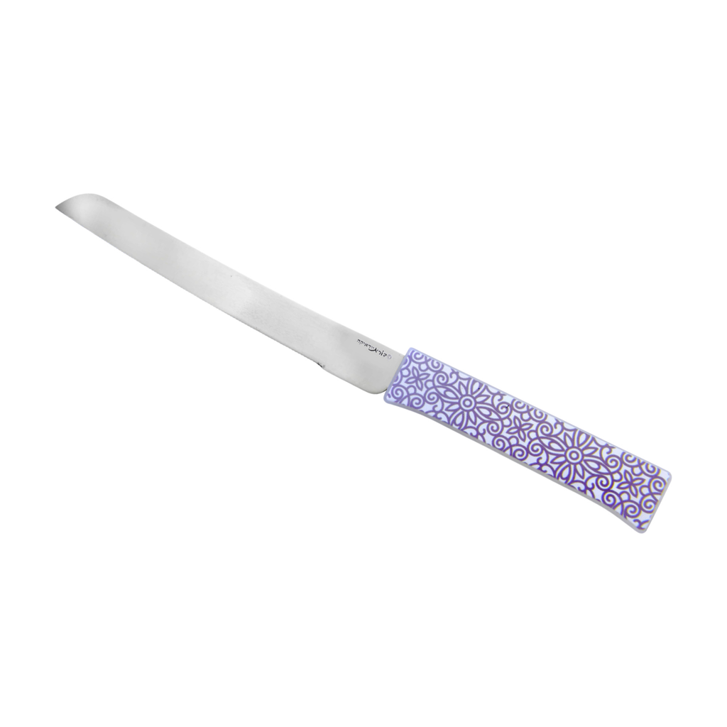Challah Knife, Glass Handle