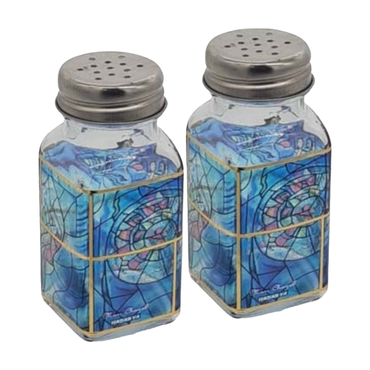 Salt and Pepper Shakers, Chagall Windows Design