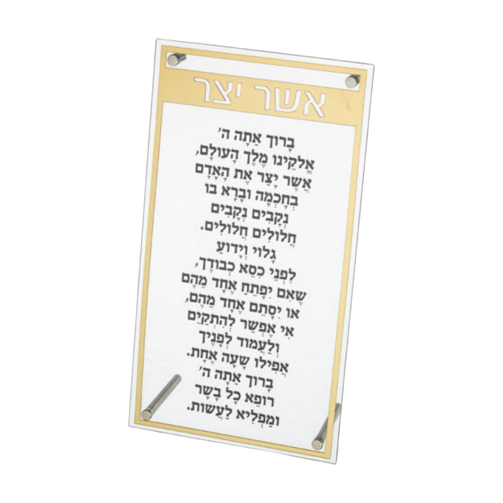 Asher Yatzar, Lucite, Ashkenazi