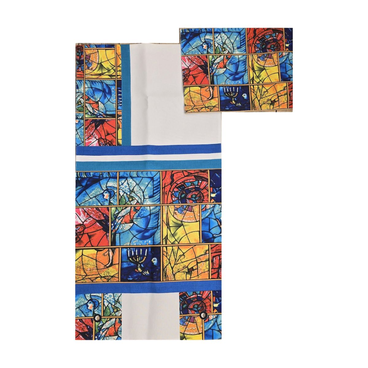 Tallit Set - Chagall Window Design