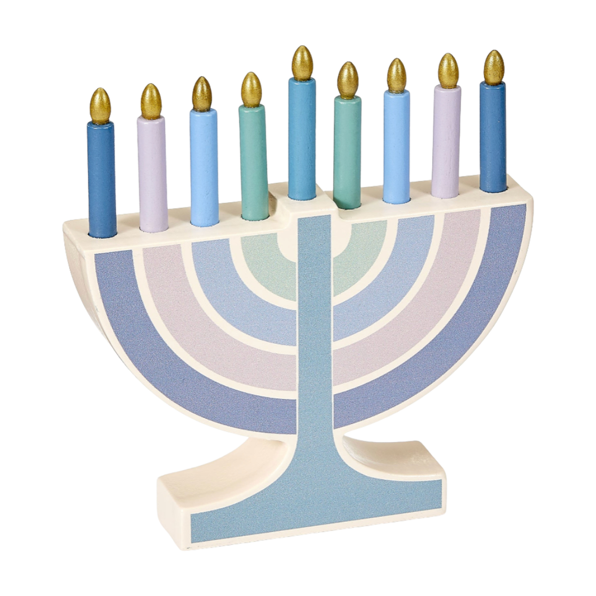 Play Menorah with Removable Wooden Candles