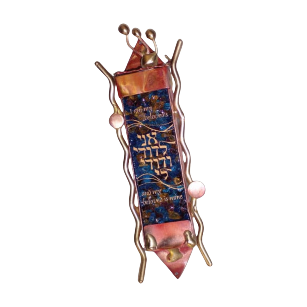 Wedding Glass Mezuzah