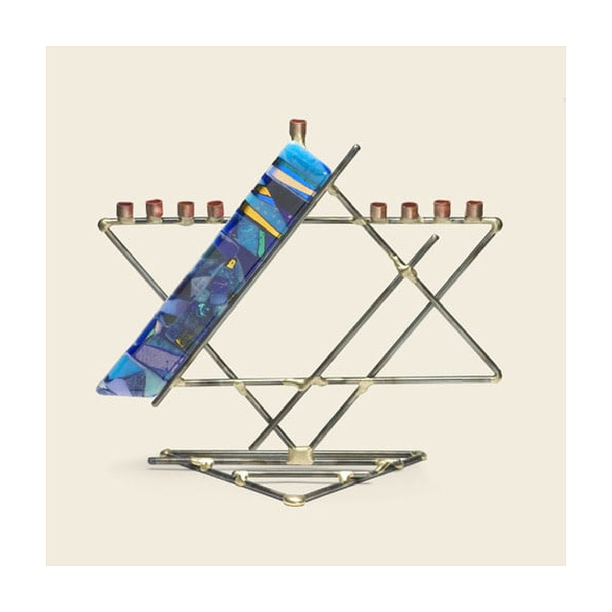 Menorah with Glass