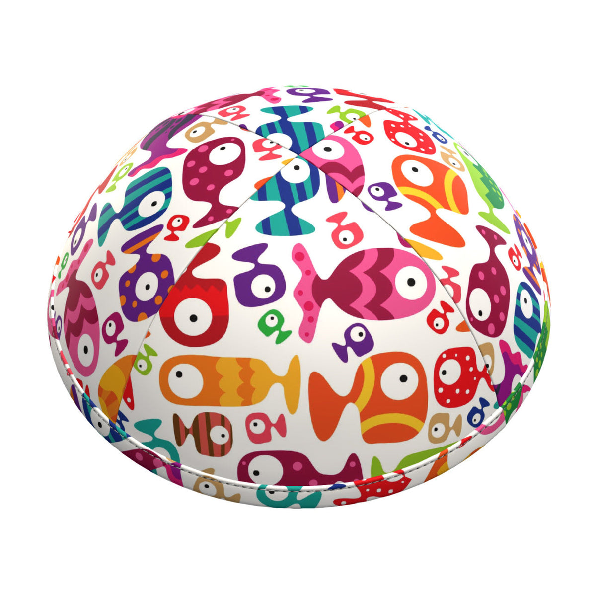 Kippah - Art Deco Fishies
