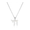 Chai Necklace, 20in Chain, Silver Finish