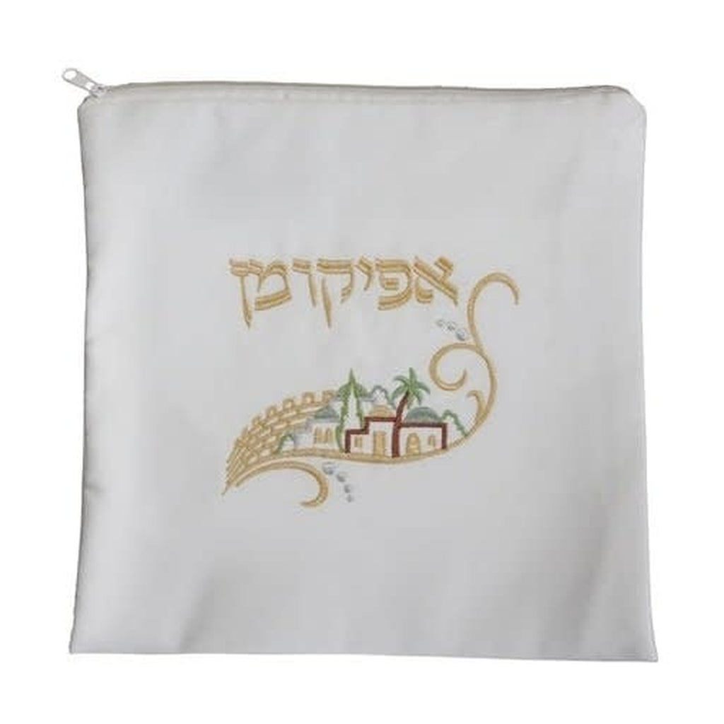 Satin Afikoman Pouch, Embroidered