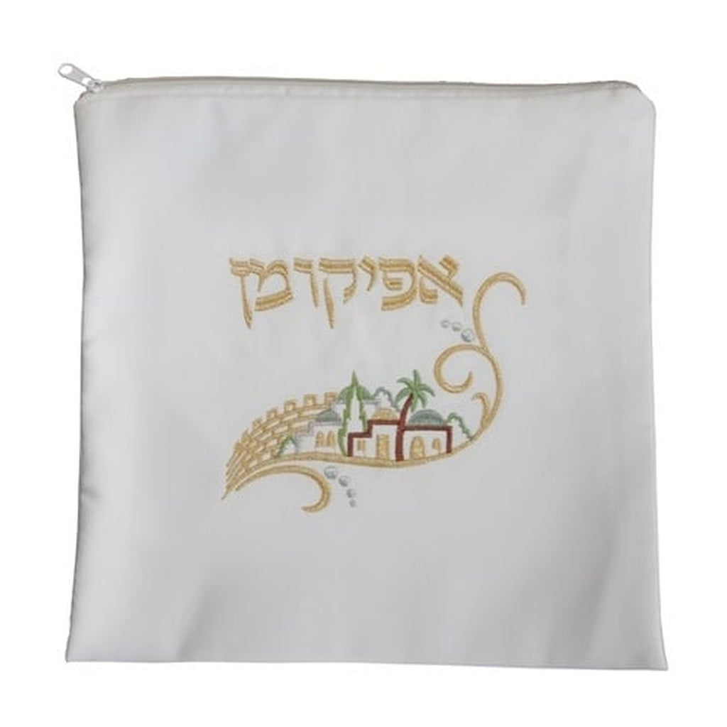 Satin Afikoman Pouch, Embroidered