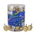 Medium Plastic Dreidels, Metallic Gold