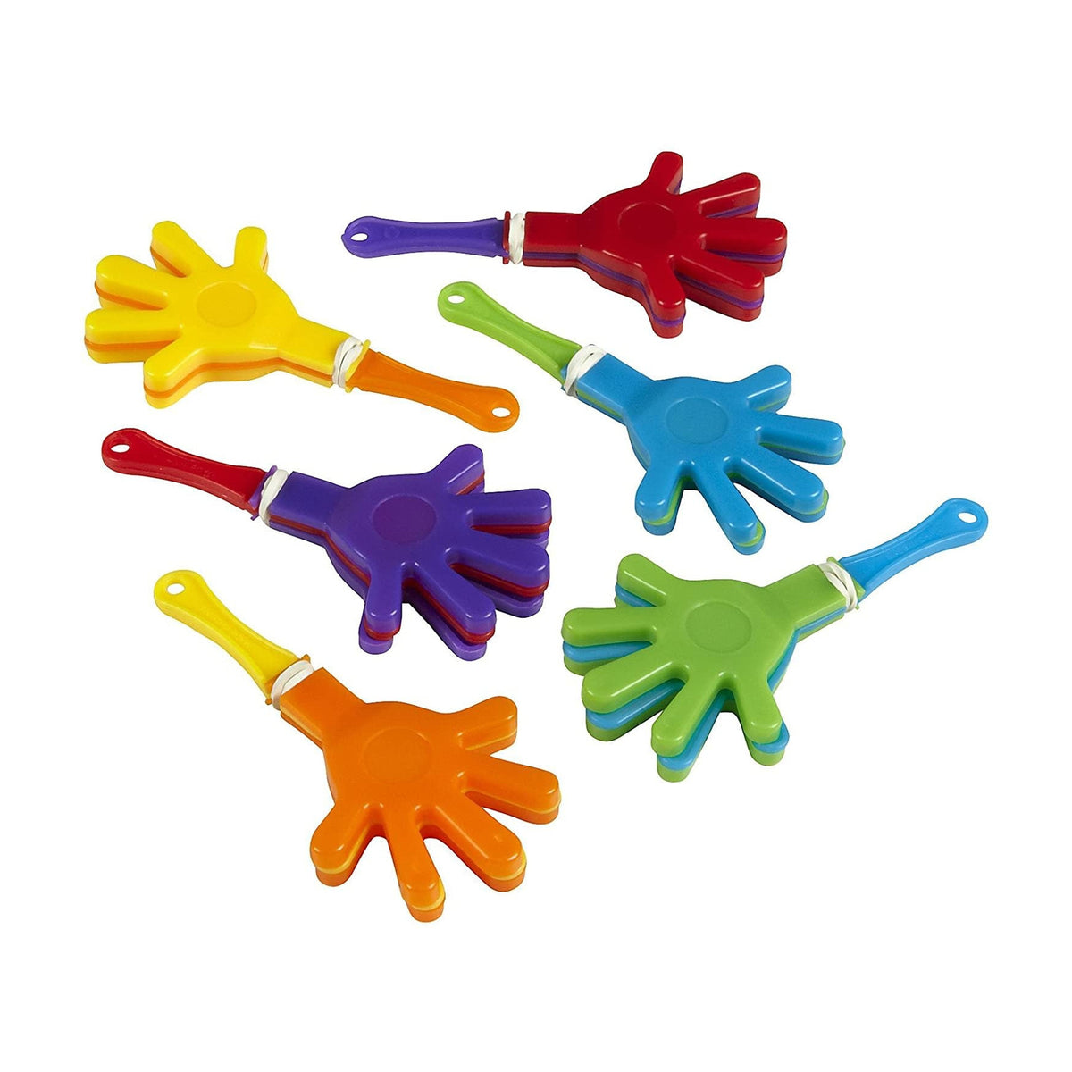 Mini Plastic Hand Clappers, 12-Pack