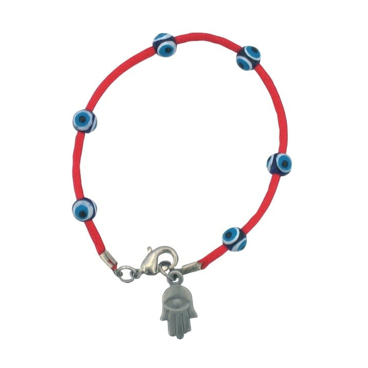 Red String Hamsa Bracelet with Eye Beads