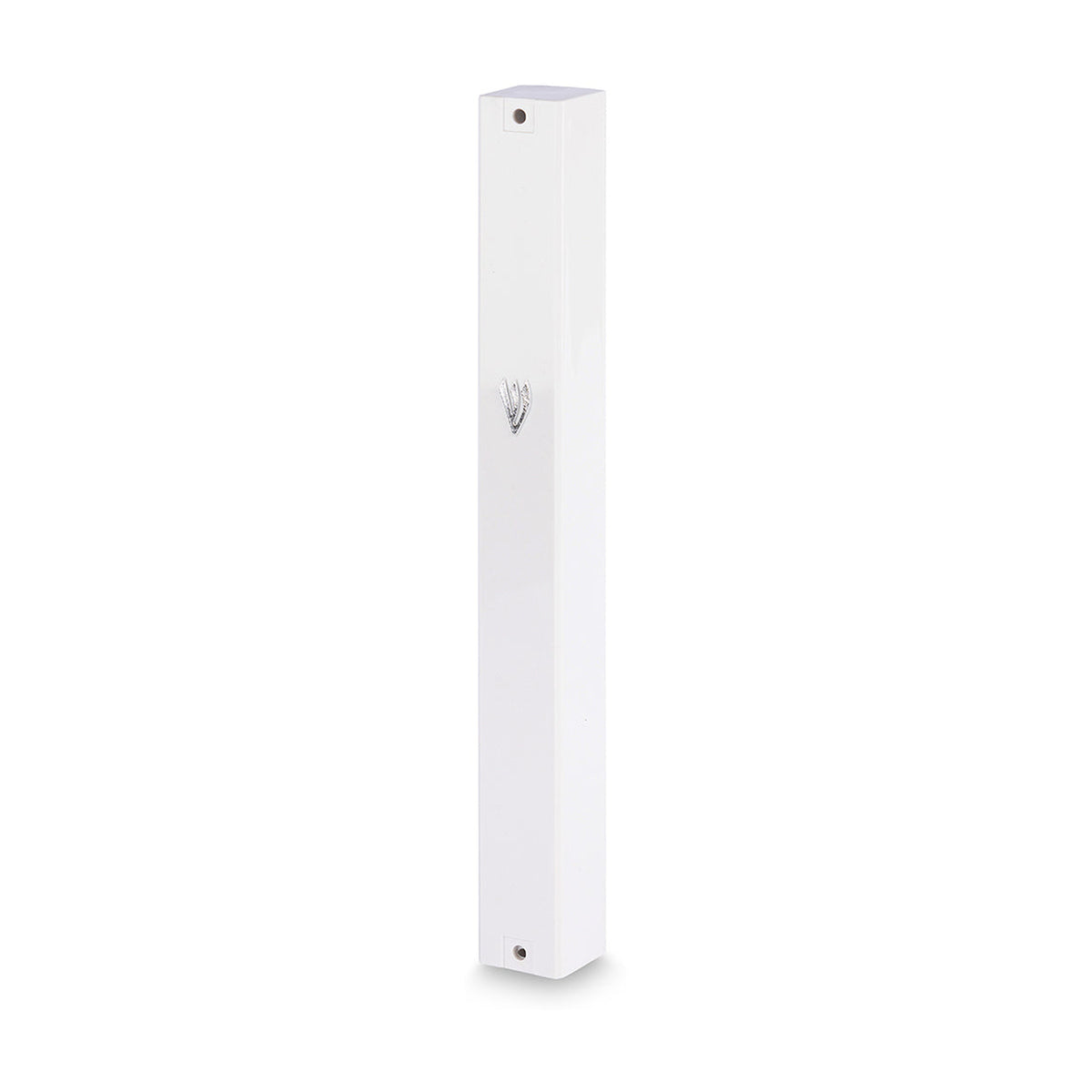 White Plastic Mezuzah, 15cm