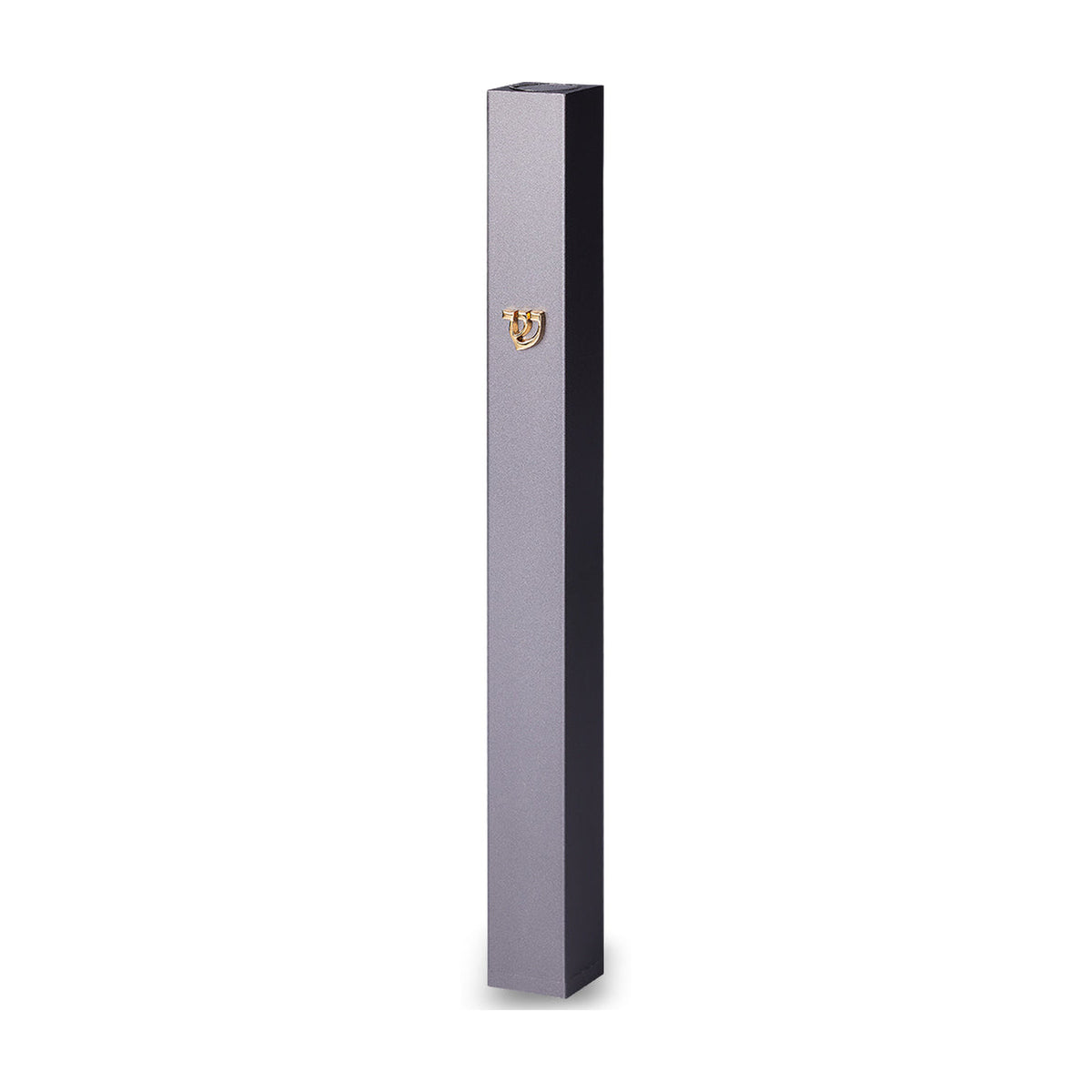 Aluminum Mezuzah, Dark Grey, 12cm