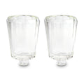 Pair of Crystal Candle Oil Cups, 5x7cm