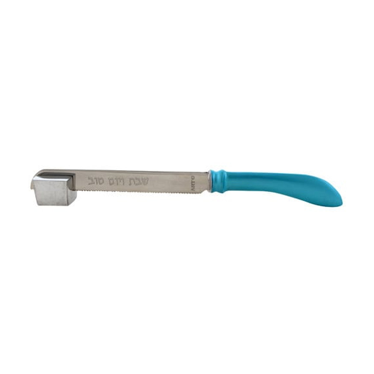 Challah Knife with Stand, Aluminum