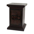 wooden tzedakah Box