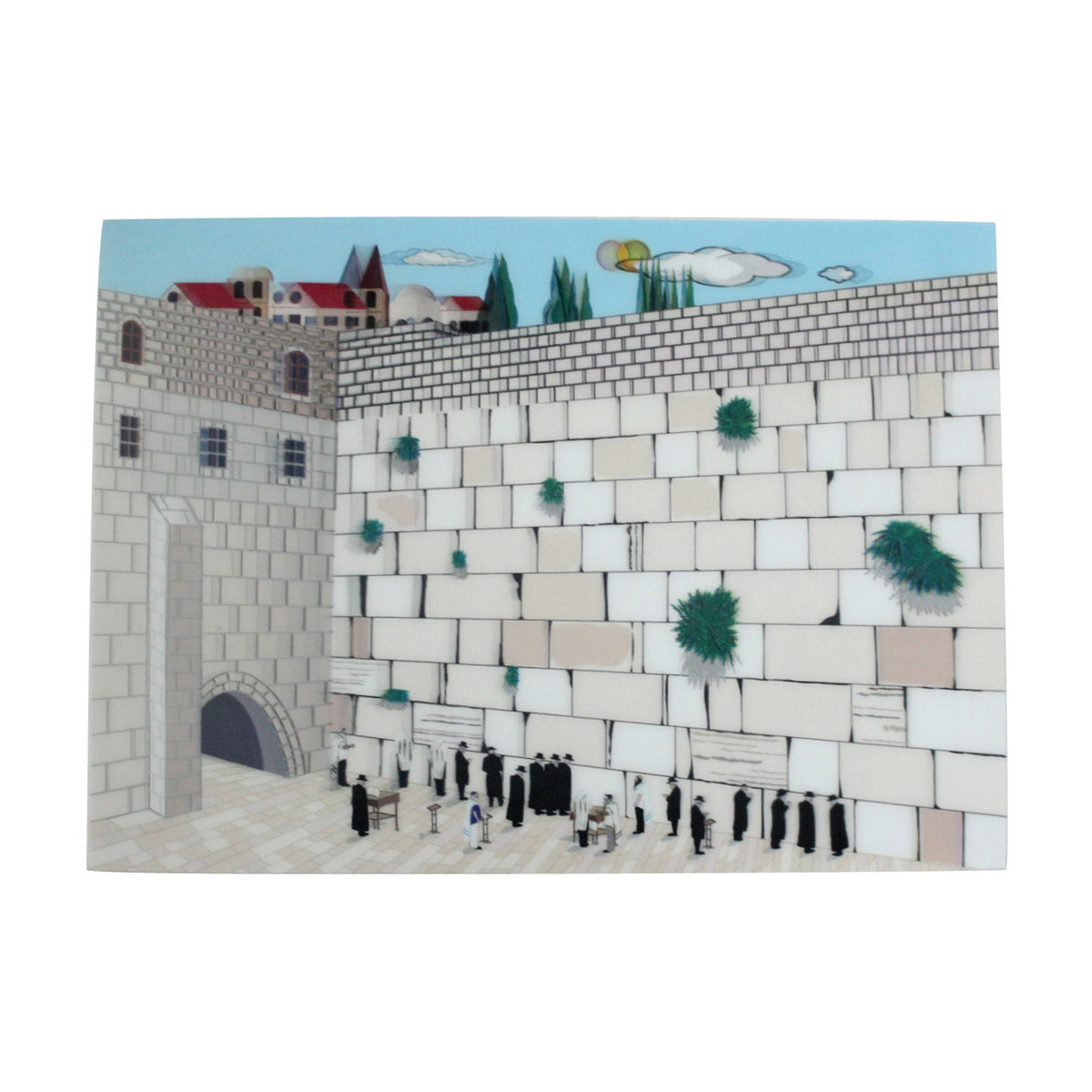 3D Western wall picture
