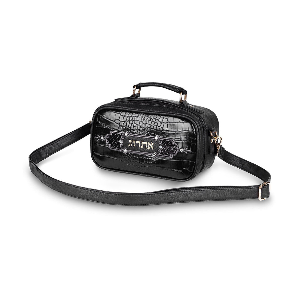 Leatherette Etrog Pouch, Black