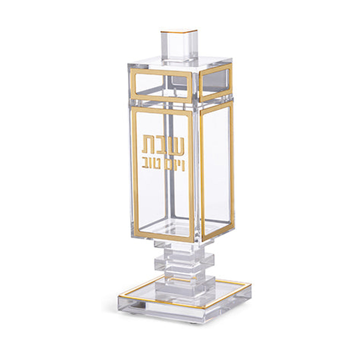 Acrylic Match Holder Stand with Gold Trim