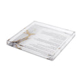 Acrylic Havdallah Tray with Blessing