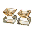 Crystal Candlesticks, Geometric Design