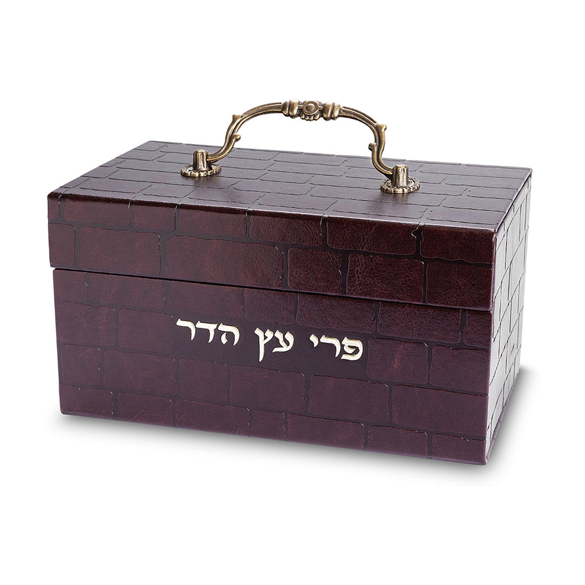 Etrog Case, Brown Leatherette