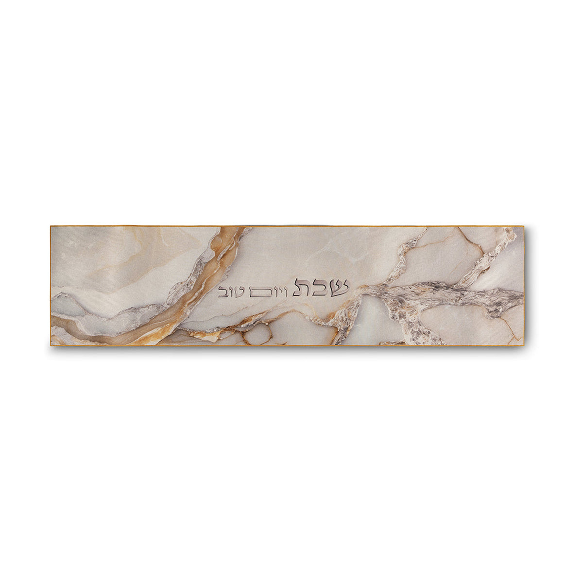 Trivet Runner, Gold Marble Design, 120x30cm (48x12'')