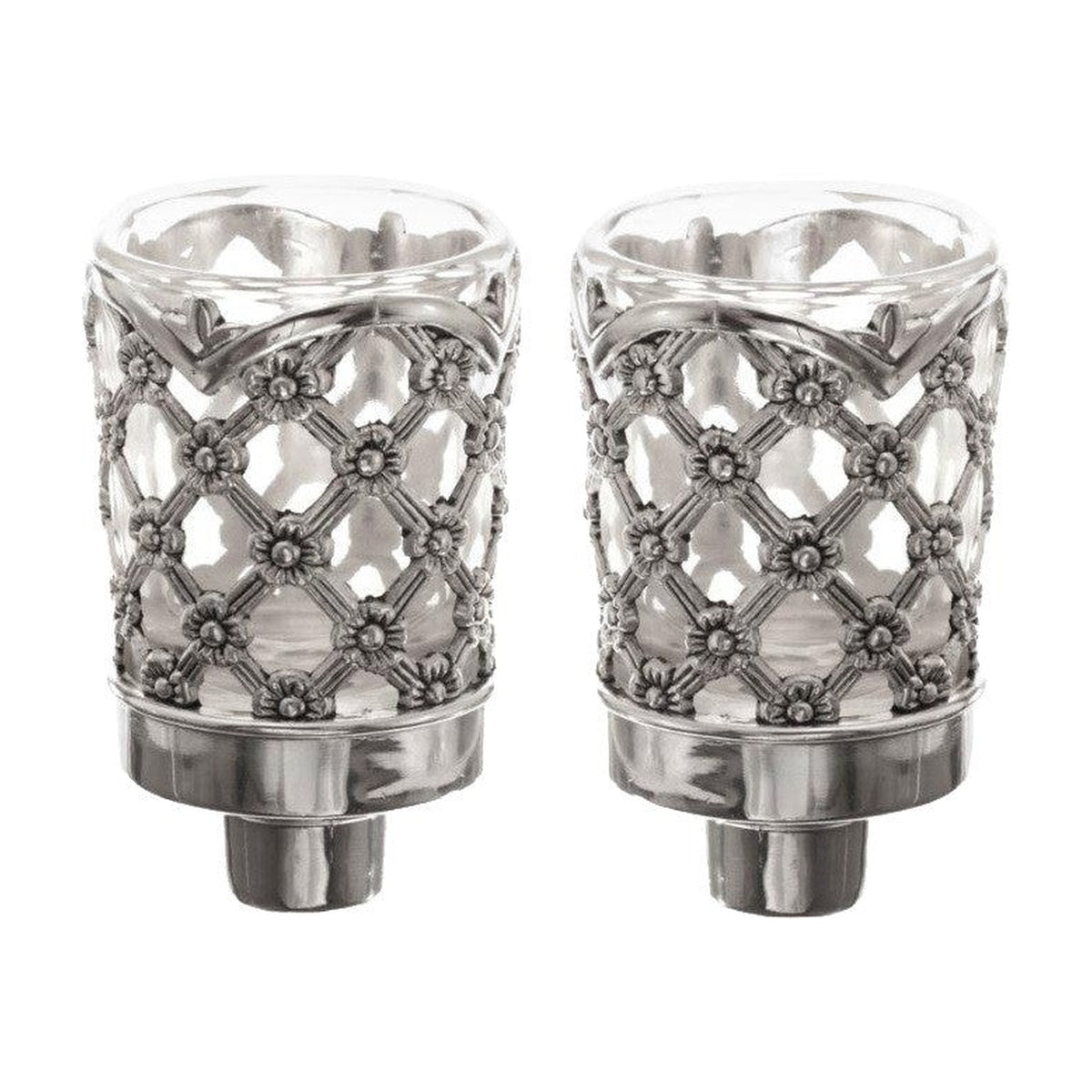 Pewter and Glass Neronim Holder