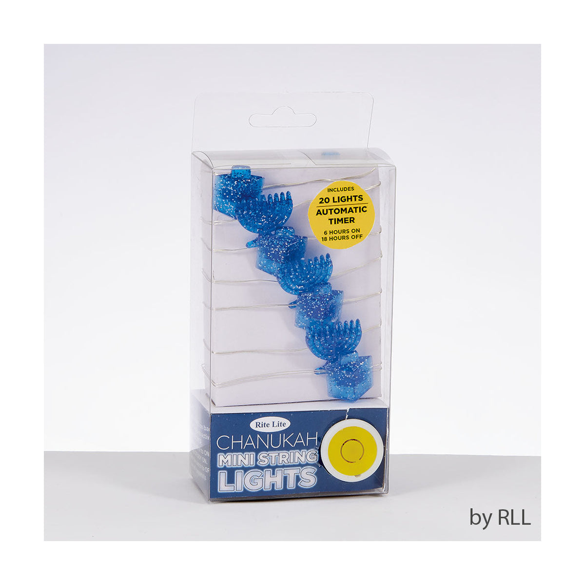 Battery Operated Mini String Lights with Dreidels and Menorahs