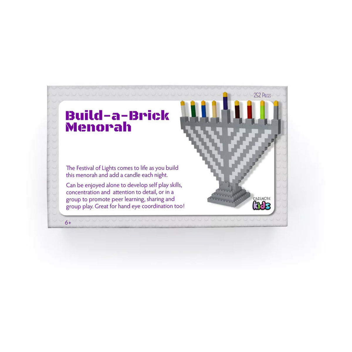 Build-A-Brick LEGO-Style Menorah