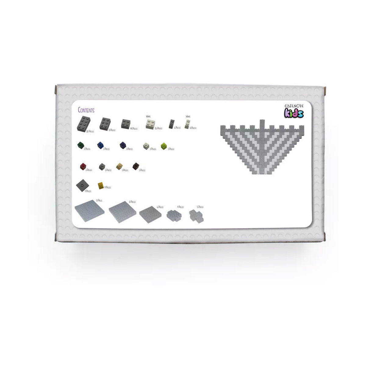 Build-A-Brick LEGO-Style Menorah