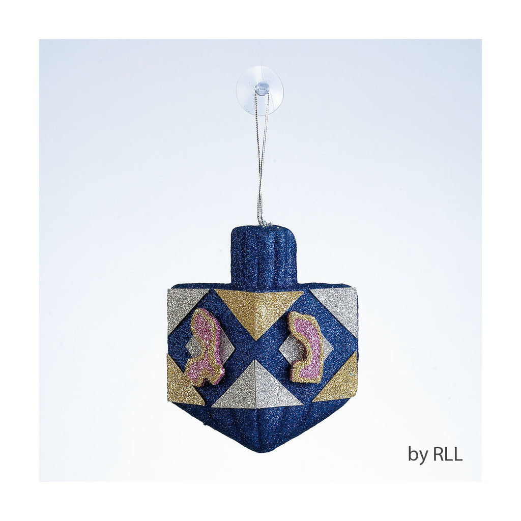 Chanukah Dreidel Glitter Decoration