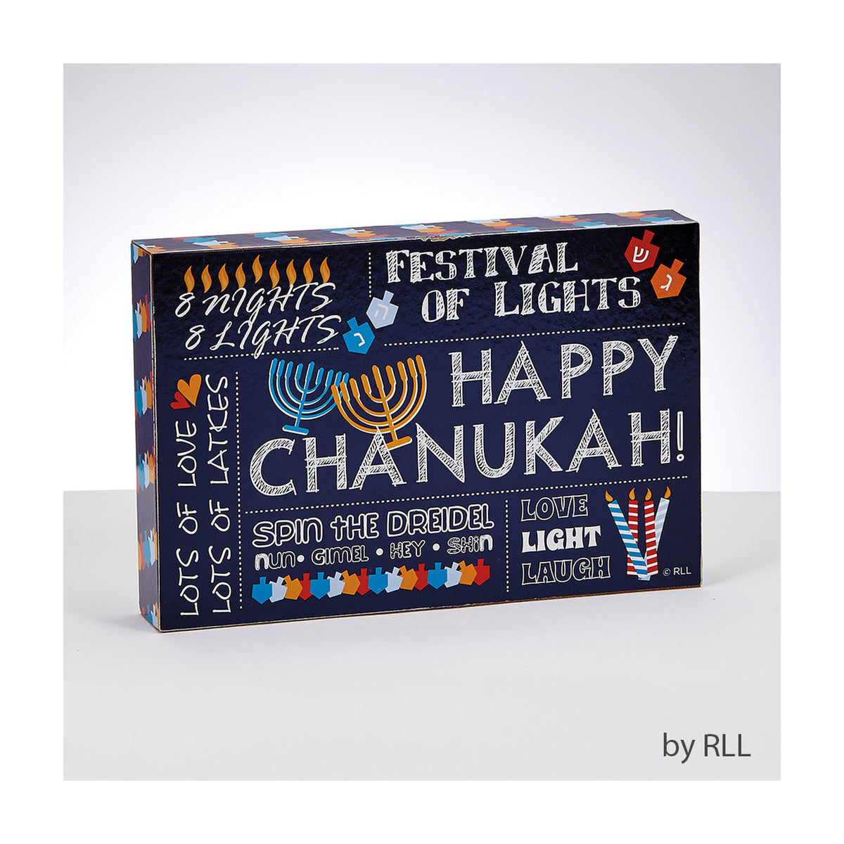 Wood Chanukah Decor