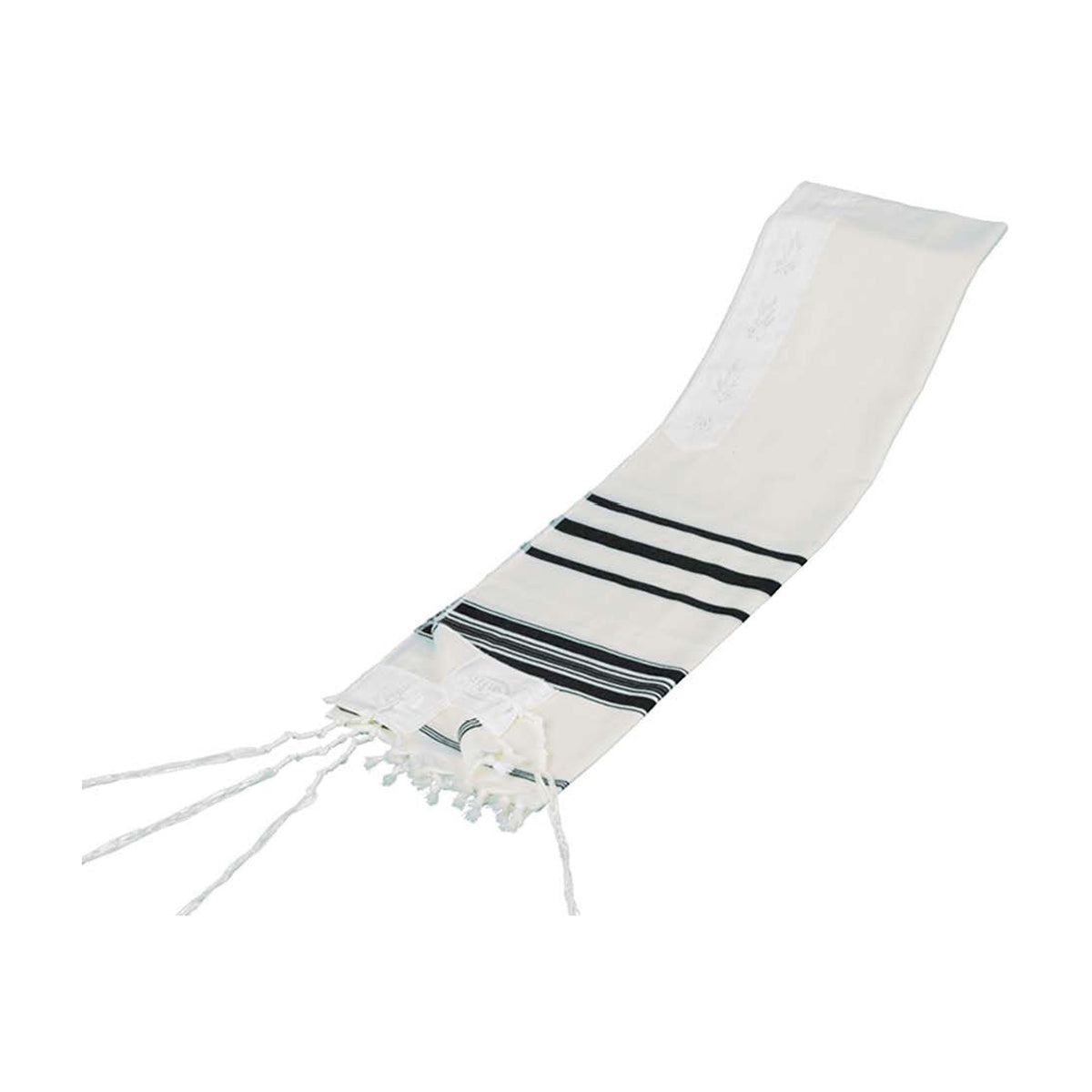 Tallit, Wool, Black Stripes Size 45 (42'' x 64'') Ashkenazi Meyuchad (Machine Made)