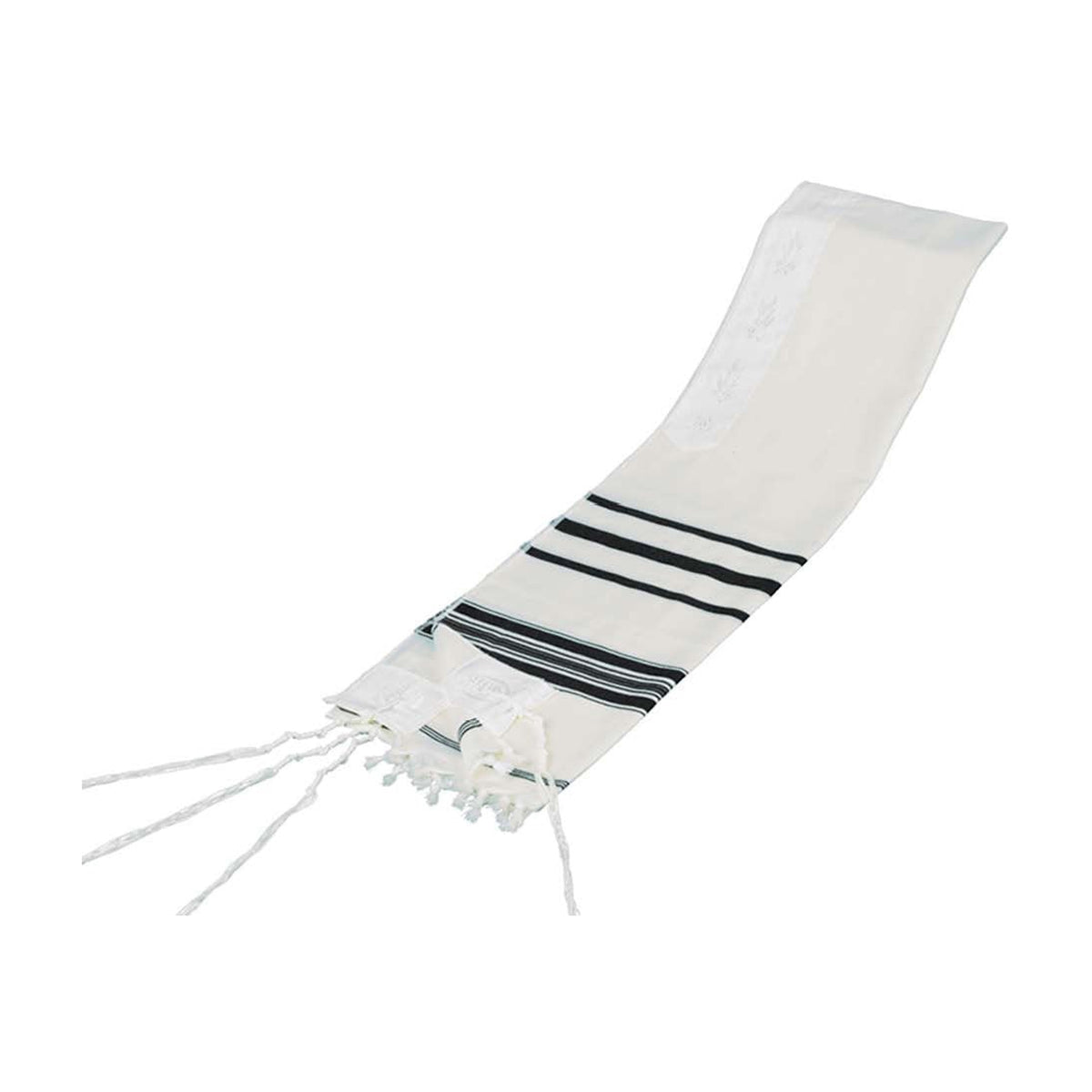 Tallit, Wool, Black Stripes Size 80 (67'' x 80'') Ashkenazi Avodat Yad (Handmade) Thick Gauge
