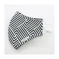 Adult Size Mask, Black and White Stripes