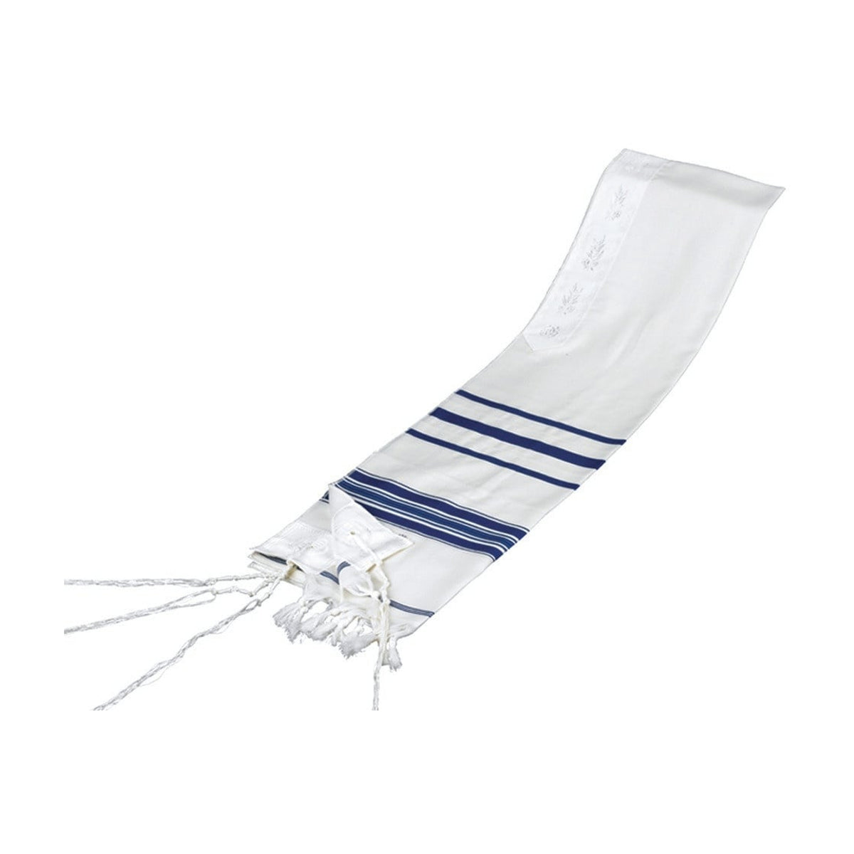 Tallit, Wool, Blue Stripes Size 80 (67'' x 80'') Ashkenazi Meyuchad (Machine Made)