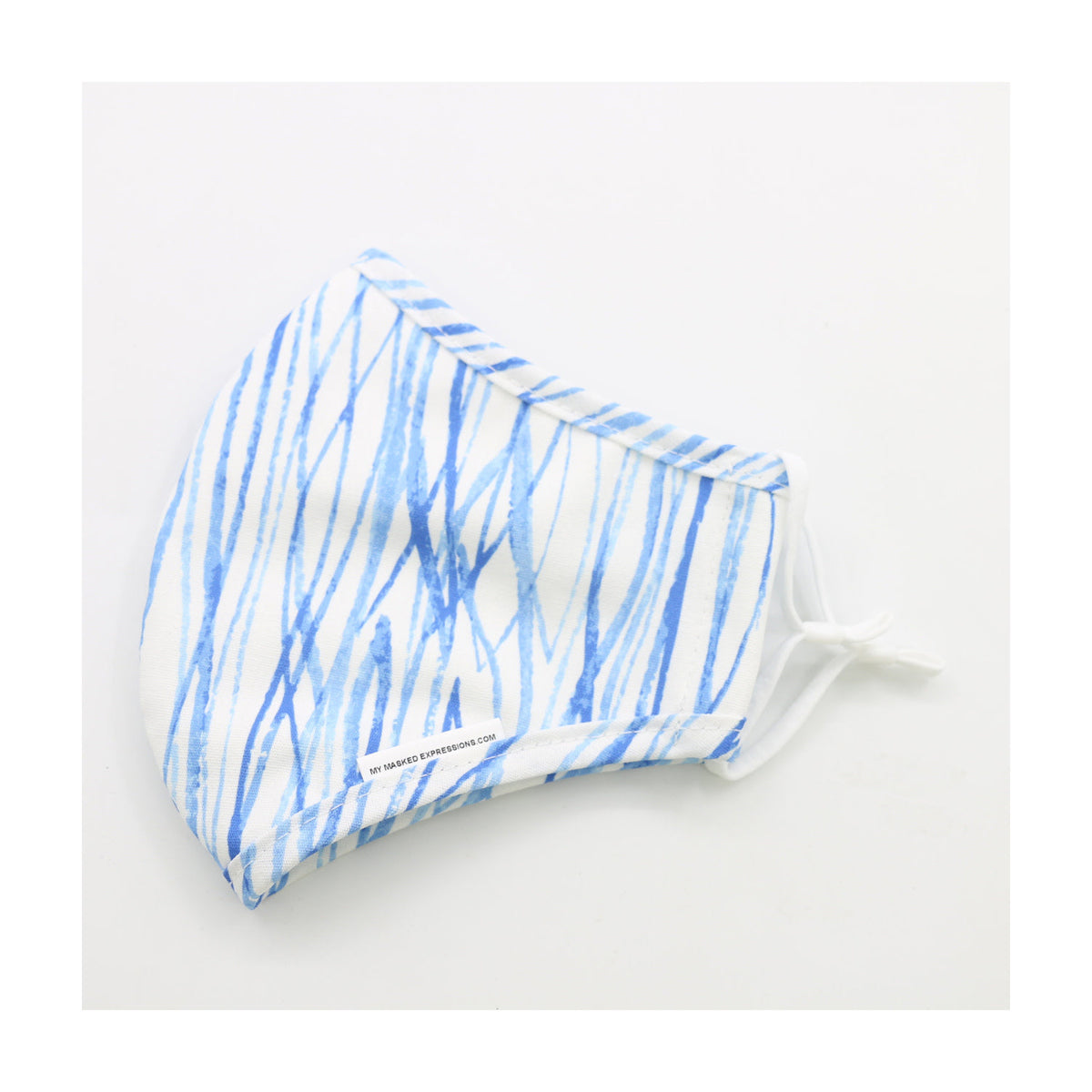 Adult Size Mask, Blue Streaks