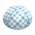 Kippah - Blue and White Plaid