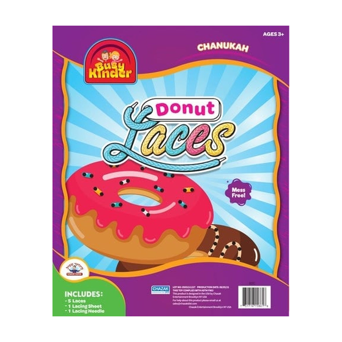 Chanukah Donut Laces