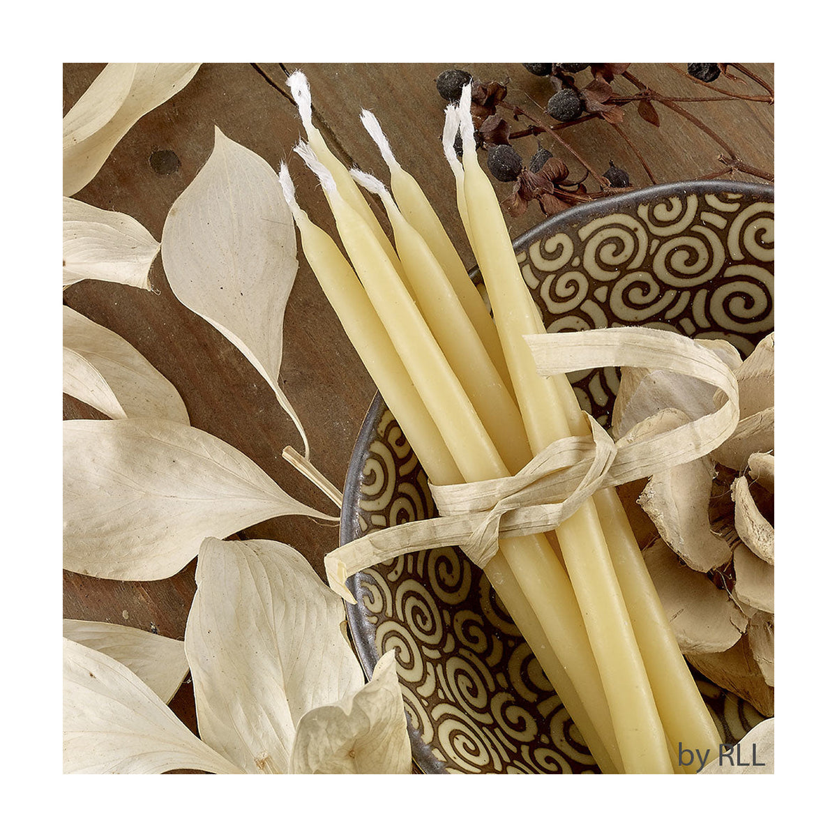 Premium Beeswax Chanukah Candles White