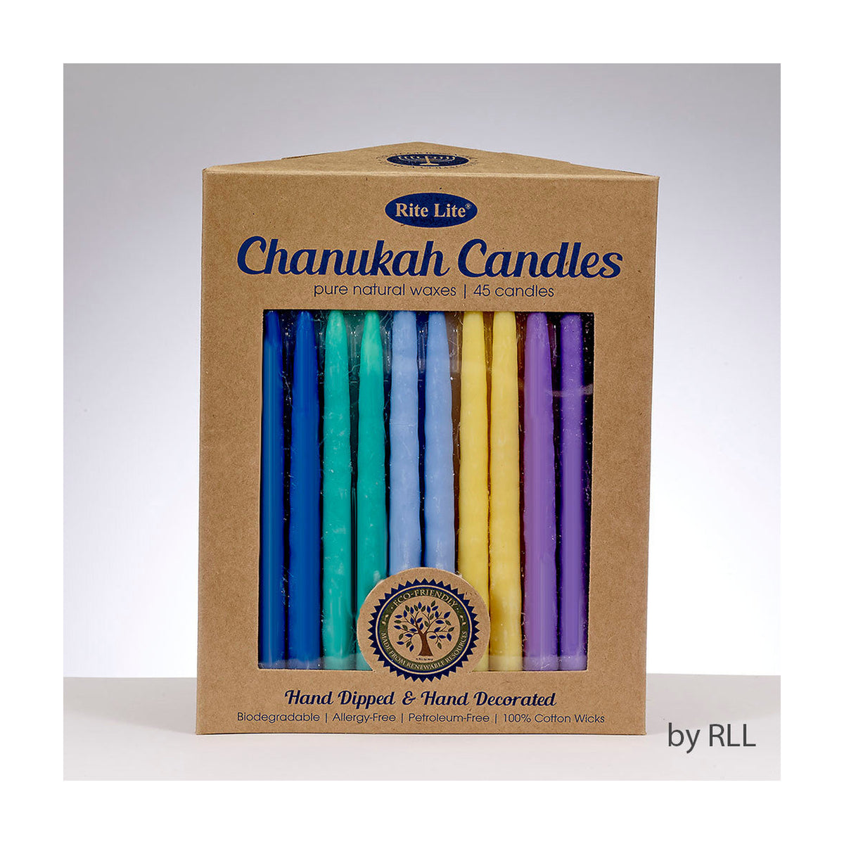 Chanukah Candles -Multi Color Pure Vegetable Wax