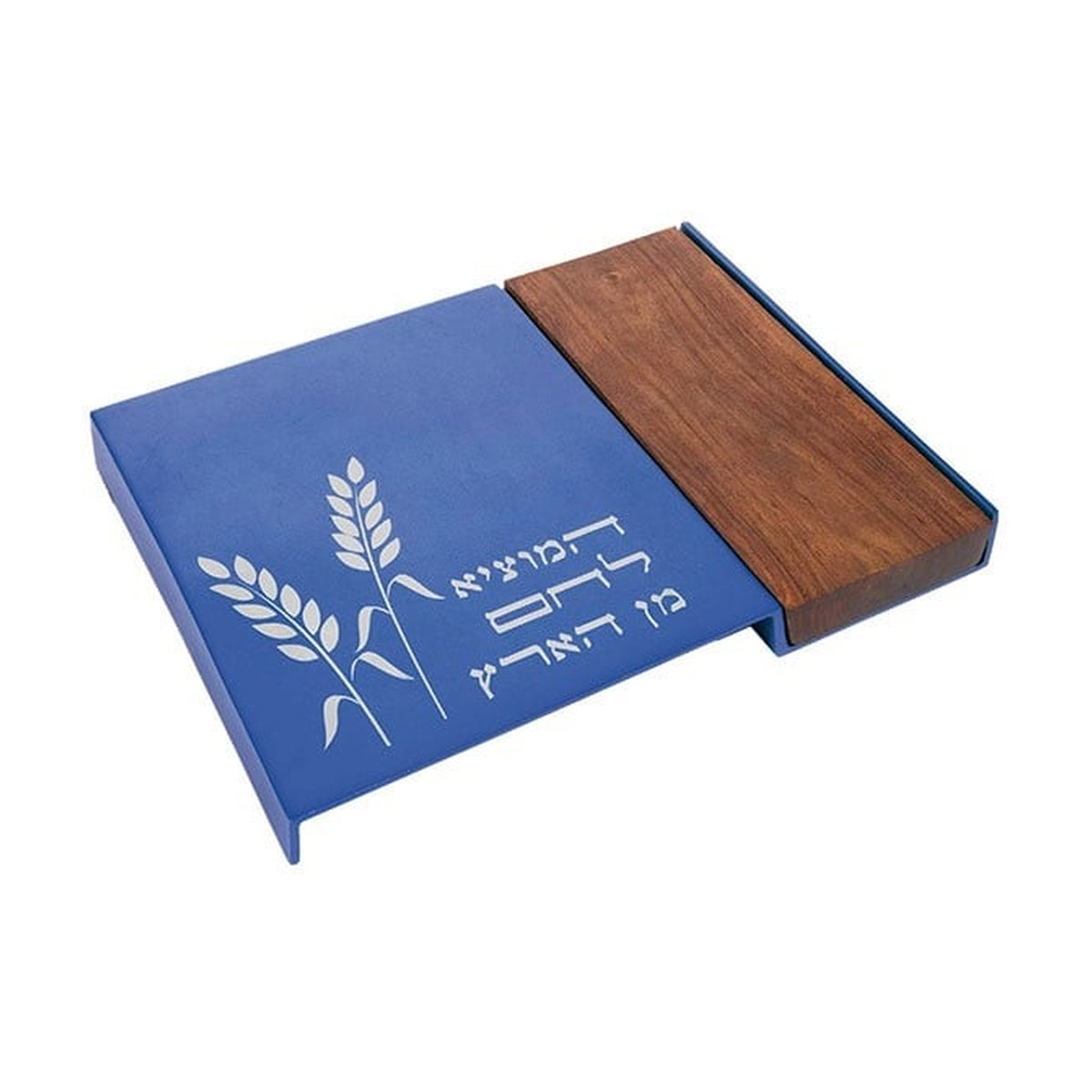 Challah Board, Aluminum with Wood