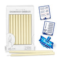 Deluxe Tapered Solid Hanukkah Candles - Ivory Cream